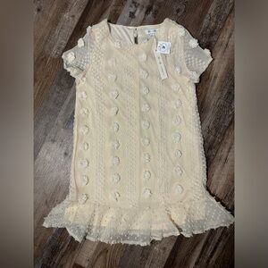 She & Shy Women’s 3D Woven Applique Dress